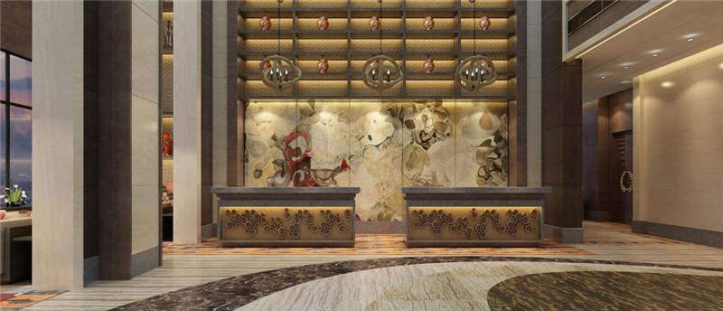 酒店大堂的地面裝修材料，可以嘗試用環氧水磨石地坪哦！